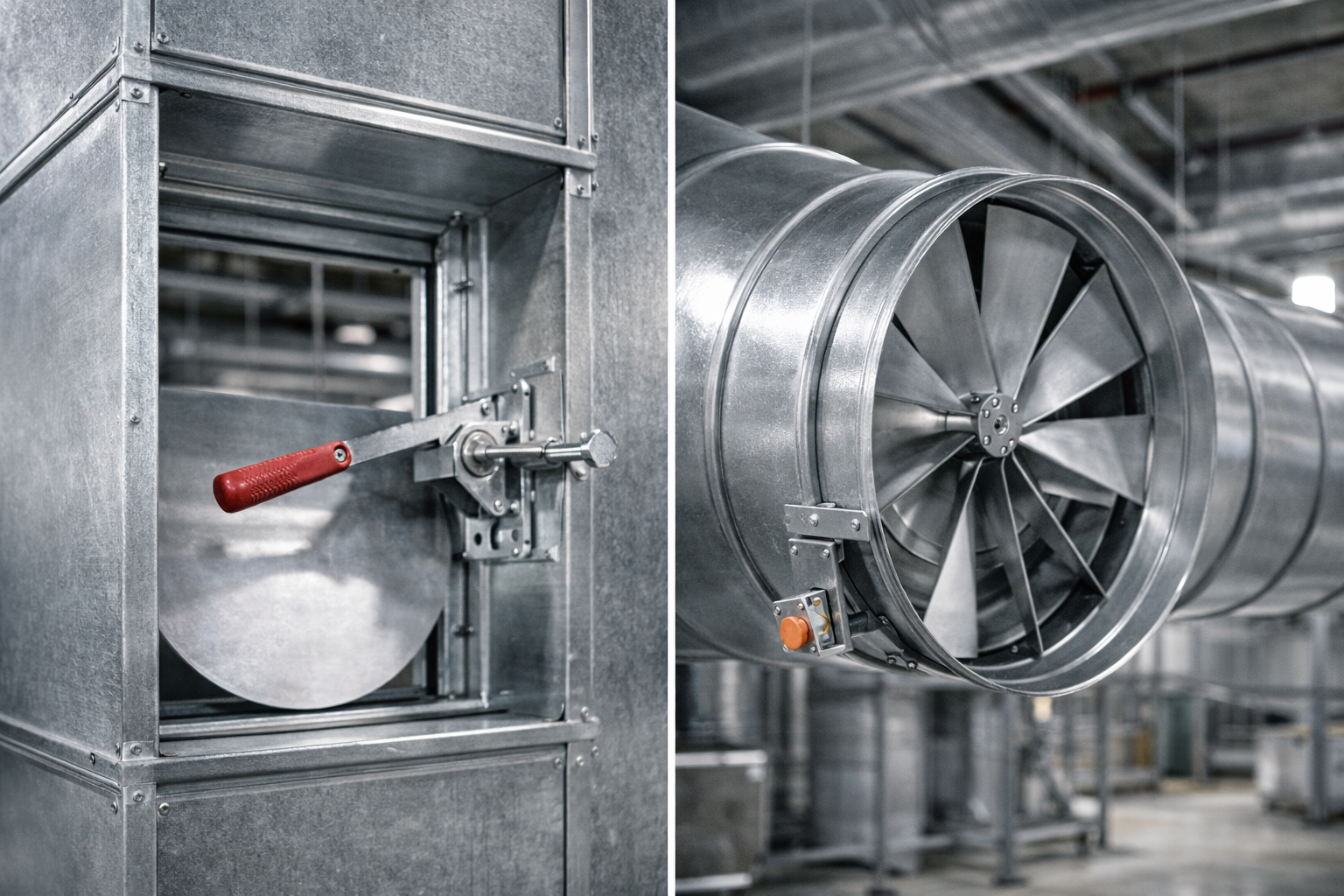 دمپر بین کانالی